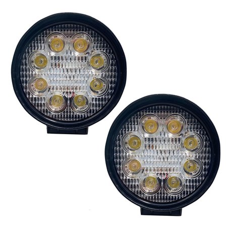 RACE SPORT Street Series 4In Round Led Spot Lights 27W/1,755Lm (Pair) Pr RS-27W-R-2